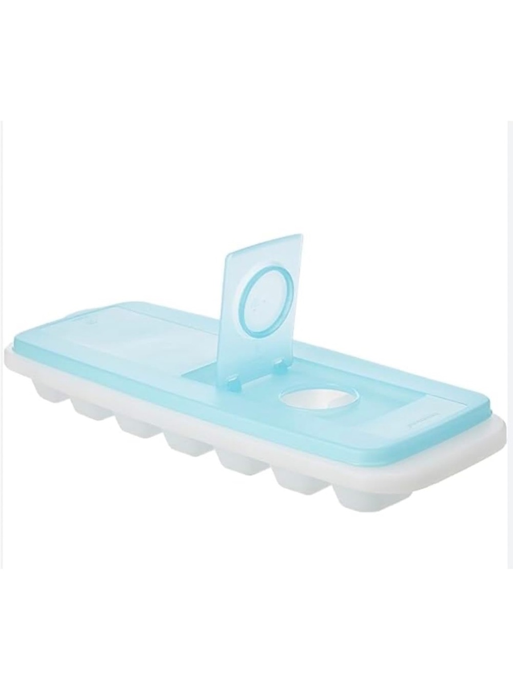 Tupperware Fresh & Pure Ice Cube Tray Flexible Silicone Bottom Blue NEW. Set of